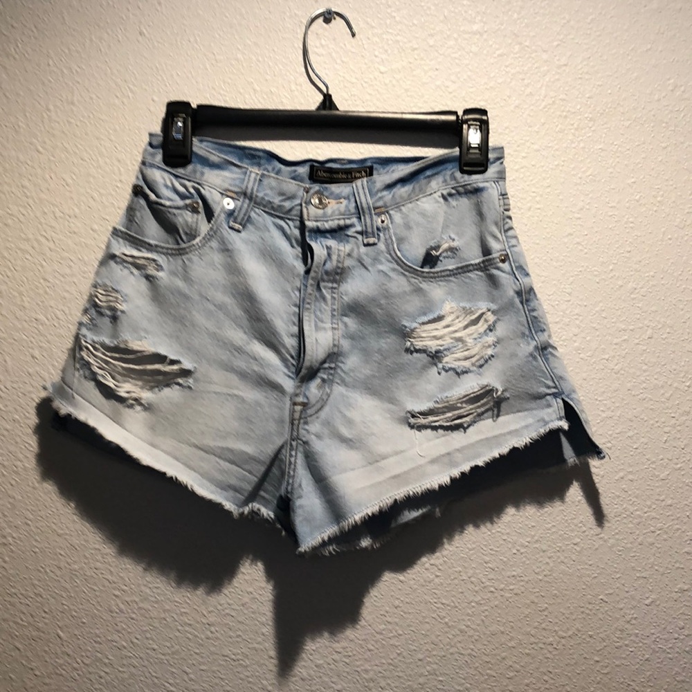 Abercrombie and Fitch distressed shorts